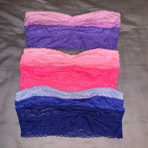 PINK Bandeau Bralettes